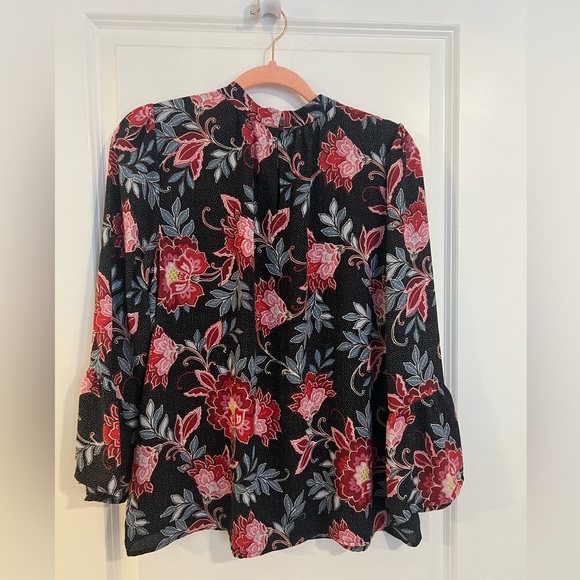 LOFT Floral Garden Bell Sleeve Blouse - Picture 6 of 9